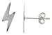 Tiny Sterling Silver Lightning Bolt Stud Earrings