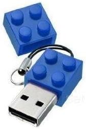 KOOEOY High Quality Lego Style 4GB USB Flash Memory Drive (Blue)
