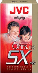 JVC T-120DU Premium Quality Vhs Videocassettes