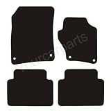 Audi Q7 Tailored Car Mats (2006-) Black Deluxe Carpet (Budget Range)