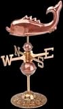 Weather Vanes Polished Copper, Whale Desktop Weathervane