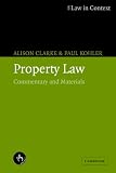 Search : Property Law: Commentary and Materials (Law in Context)