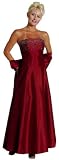 Plus Size Elegant A Line Tube w/Rhinestones Long Evening/ Prom/ Bridesmaid Dress + Scarf
