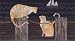 Cats on Dock by Valorie Wenk. Size 7.00 inches width by 5.00 inches height. High Quality Art Poster Print