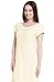 Del Rossa Women's Cotton Knit Nightgown, Long Short Sleeve Sleep Dress