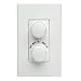 Leviton RTD01-10W IllumaTech 1.5A 300W Rotary Combo Fan Speed Dimmer Control, Single-Pole, White