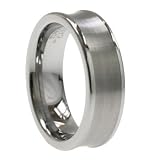 Tungsten Carbide Ring with combination of matte and shiny polish
