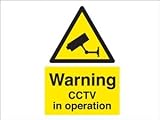 Review Scan  / Scan Warning CCTV in operation PVC A4 Sign