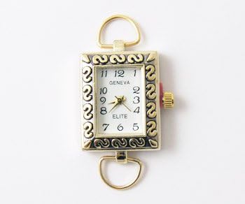 Gold Tone Beading Watch Face