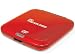 New PC Treasures External DVD-ROM Drive Red Slim Lightweight CD Portable Ergonomic AC Adapter