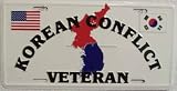 LP - 120 Korean War Veteran License Plate - 592