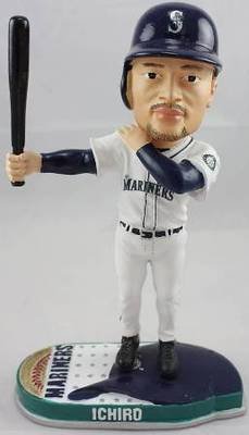 Forever Collectibles Seattle Mariners Ichiro Helmet Base Bobblehead