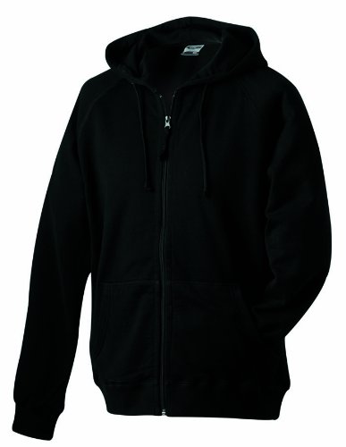 James & Nicholson Kinder Sweatjacke Hooded, black, S (110/116), JN059k bl Preisvergleich