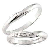 Atrus【アトラス工房】ペアリング ダイヤモンド ダイヤ 0.03ｃｔ ホワイトゴールドK18 結婚指輪 K18WG リング 指輪 マリッジリング
