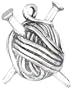 Ball Of Yarn Charm Sterling Silver