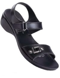 Paragon Girls Black PU Sandals 7859 available at Amazon for Rs.244