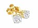 1/4 ctw Round Diamond Stud Earrings in 14K Gold