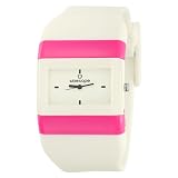 Wize & Ope Unisex WO-012 Classics Analog White Dial and Strap Pink Slide Watch