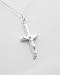 186. Sterling Silver Crucifix Pendant with 18
