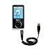 Coiled Power Hot Sync and Charge USB Data Cable w/ Tip Exchange for the Philips GoGear SA3124/37 - Gomadic Brand