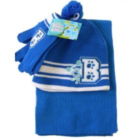 3pcs Blues Clues Winter Wear set - Blue's Clues gloves Scarf n hat - Blue