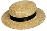 STRAW BOATER HAT, FANCY DRESS, ST TRINNIANS