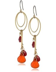 Lucky Brand Oblong Beaded Drop Earrings