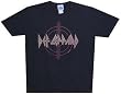 DEF LEPPARD - Target - Black 30/1 Singles Cotton Jersey T-shirt