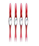 Set of 4 Red Deluxe Seafood Picks by Nantucket Seafood