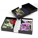 Archival Methods Onyx 16 x 20 x 1-3/8 Portfolio Box, 16.25 x 20.25, Black Buckram / White Lining.