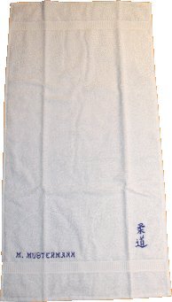 Frottee Waschlappen / Waschhandschuh marineblau