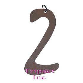 Metal Home D�cor Rustic Door Numbers - Two