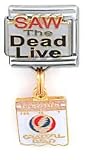 Clearly Charming Saw the Dead Live Grateful Dead Italian Charm Bracelet Link