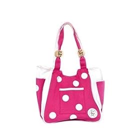Ladies Shoulder Bag "Sophie" Dotty - Pink - By The Old Bag Company