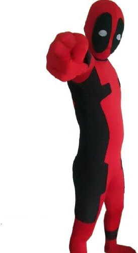 Cozy Age Unisex Lycra Spandex Zentai Suit Halloween Costumes Deadpool,L,Red