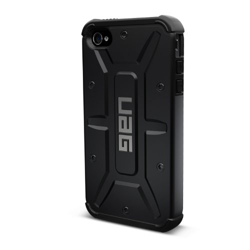 Urban Armor Gear IPH4S-COMP-BLK iPhone 4/4S Composite Case With Impact Resistant Bumpers – Black