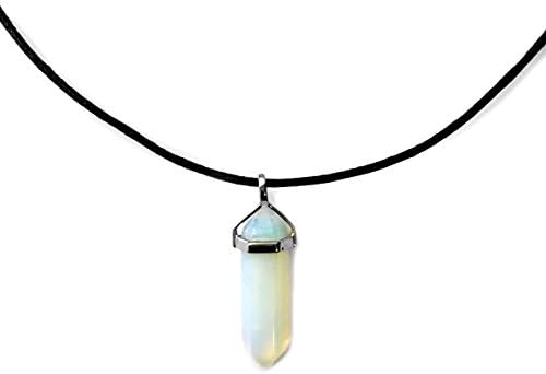 Single Strand Opal Color Quartz Pendant Choker Necklace