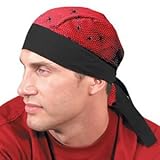 Occunomix OCC952-038 Tuff Nougies Tie Hat- Doo Rag- Red