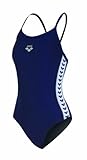 Arena Girl's Meteor Youth Polyester Swimsuit, Navy, 24