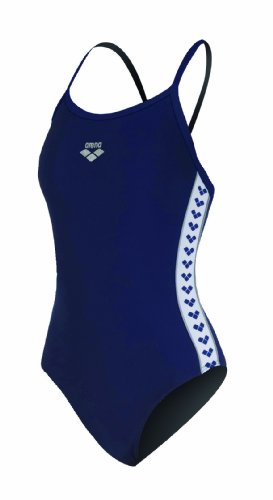 Arena Girl's Meteor Youth Polyester Swimsuit, Navy, 24