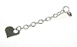 Sterling Silver Heart Earrings (Rhodium Plated)