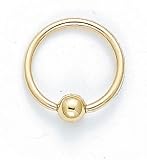 14KY Belly Ring 14MM Hoop 14G- ES-1242