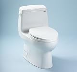Toilet One Piece Elongated by Toto - MS874114S in Cotton White