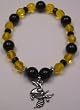Georgia Tech Bracelet with Pewter Mascot
