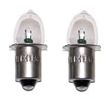 2 C/D Cell Maglite Flashlight White Star Krypton Replacement Light Bulb 2 Pack