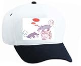 White Cap with math, thinking, mouse, cheese, pair
