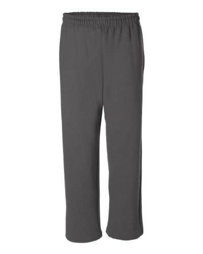 Joe's USA(tm) Mens Open Bottom Sweatpants Large-Charcoal