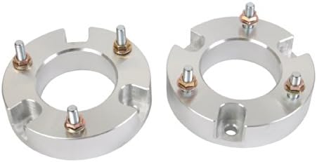 2pc 3.0" Front Leveling Kit for 04-14 Ford F150 F-150 - Front Upper Lift Spacers (Silver), 3 inch