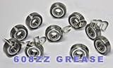 10 Bearing 608ZZ Shielded 8x22x7 Miniature Ball Bearings
