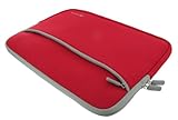 Neoprene Sleeve Case (Red) for Asus K50IJ-C1 15.6 Inch Laptop